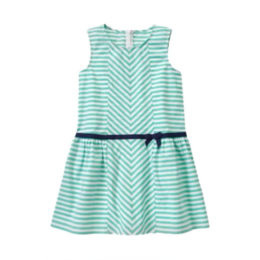 NWT Gymboree dress Girls Size 5 spearmint white striped Picture Day NEW